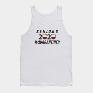 Seniors Class of 2020 Quarantined Wine Design Tank Top